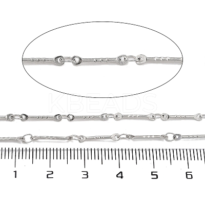Non-Tarnish 304 Stainless Steel Bar Link Chain CHS-H026-03P-1