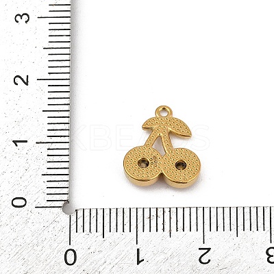 304 Stainless Steel Glass Charms STAS-D366-06A-G-1