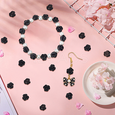 150Pcs Opaque Resin Beads CRES-PA0001-01-1