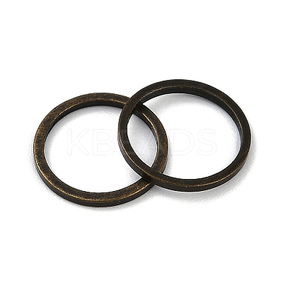 Rack Plating Brass Linking Rings KK-P286-01B-AB-1