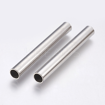 Tarnish Resistant 304 Stainless Steel Tube Beads STAS-P196-20-1