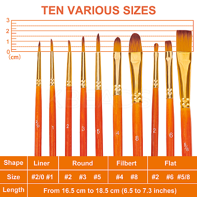 2Bags 2 Colors Nylon Paint Brushes TOOL-PH0001-32-1