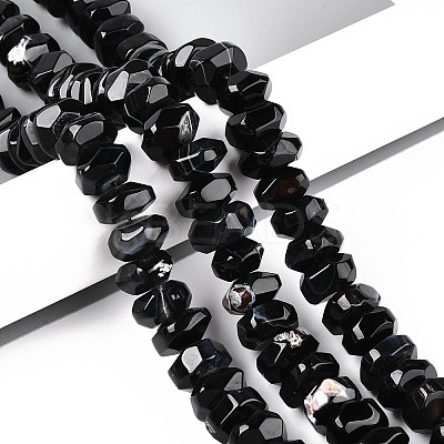 Natural Agate Beads Strands G-N356-01A-01-1