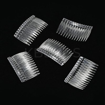 Clear Plastic Hair Comb Findings X-PHAR-R018-2-1