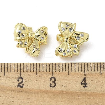 Brass Micro Pave Clear Cubic Zirconia Pendants KK-A236-17G-1