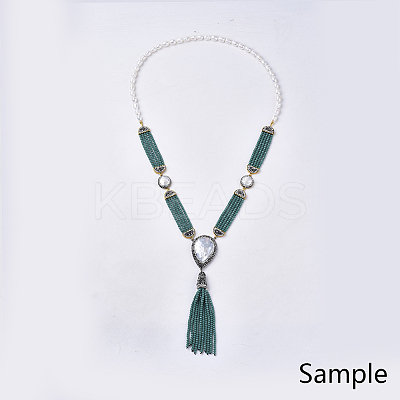 Dyed Natural Druzy Quartz Chandelier Components Links LS-RB-Q215-011G-1