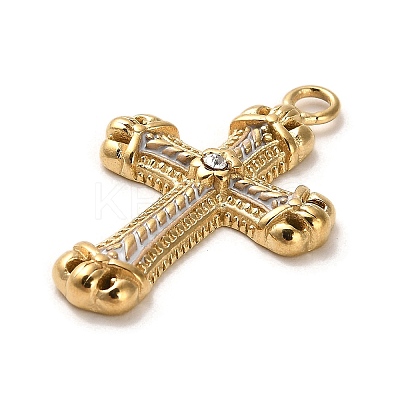 Real 18K Gold Plated 304 Stainless Steel Pendants STAS-M331-02B-G-1