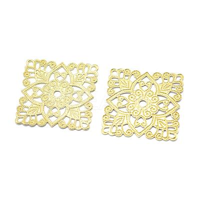 Brass Filigree Joiners KK-K184-08C-RS-1