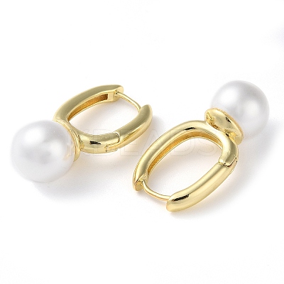 Rack Plating Brass Hoop Earrings EJEW-K249-10G-1