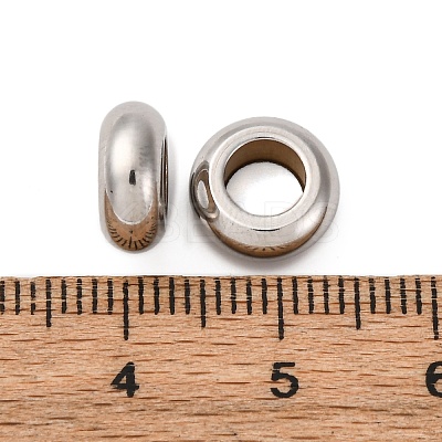 304 Stainless Steel European Beads STAS-P397-01A-P-1