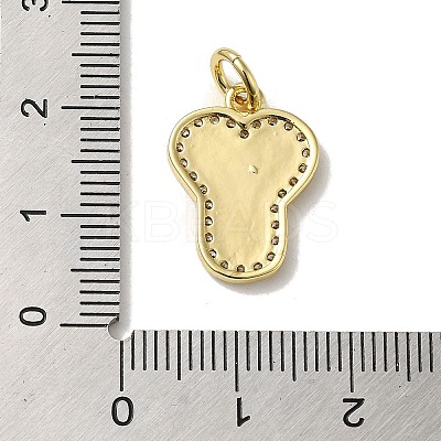 Brass Micro Pave Cubic Zirconia Pendants KK-K354-02G-Y-1