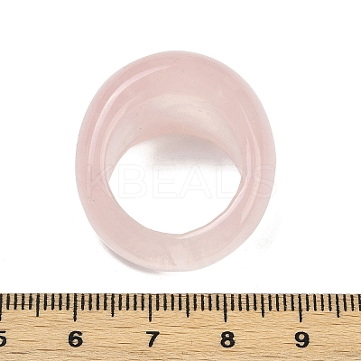 Natural Rose Quartz Finger Rings for Unisex RJEW-C128-01F-1