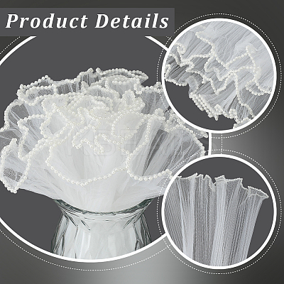 3 Bags 3 Colors Organza Flower Wrapping Bouquet Paper DIY-CY0001-79-1
