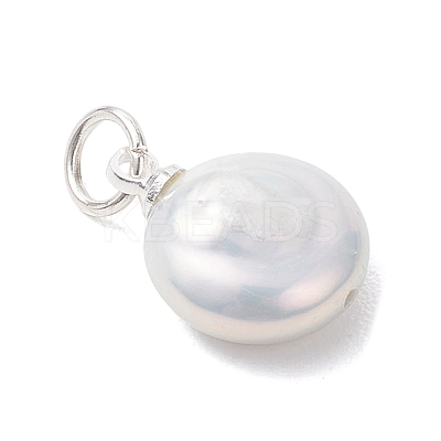 Natural Baroque Keshi Pearl Pendants PALLOY-JF04917-1