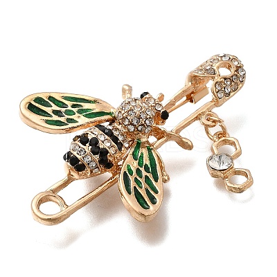 Zinc Alloy Enamel Rhinstone Brooches JEWB-V001-03C-01-1