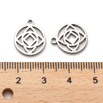 Non-Tarnish 316 Surgical Stainless Steel Charms STAS-H190-03P-02-1