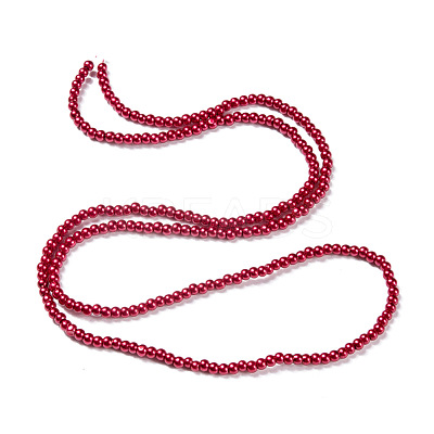 Baking Paint Glass Pearl Bead Strands HY-Q003-3mm-M-1