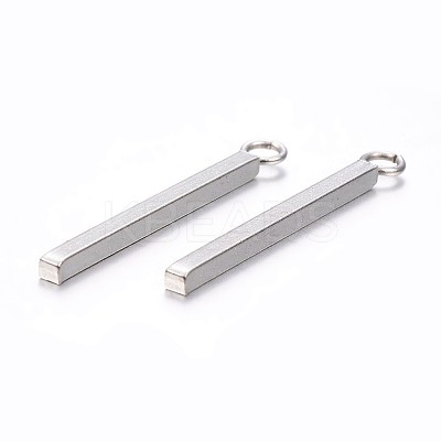 Tarnish Resistant 304 Stainless Steel Pendants STAS-P186-05P-43mm-1
