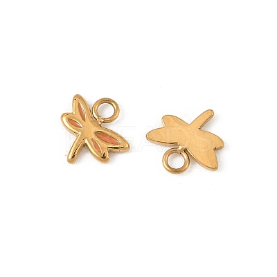 304 Stainless Steel Enamel Charms STAS-P396-15G-M-1