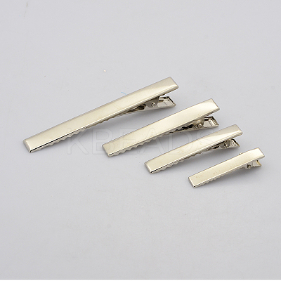 Mixed Iron Flat Alligator Hair Clip Findings IFIN-X0030-1
