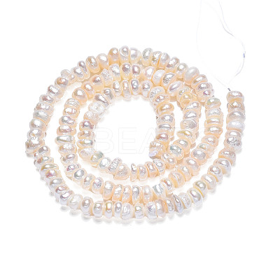Natural Cultured Freshwater Pearl Beads Strands PEAR-N015-04C-1