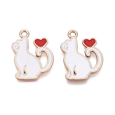 Alloy Enamel Pendants ENAM-T020-59B-1
