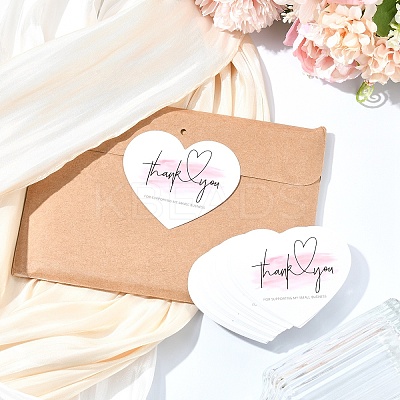 20Pcs Coated Paper Thank You Greeting Card DIY-YW0012-24B-1