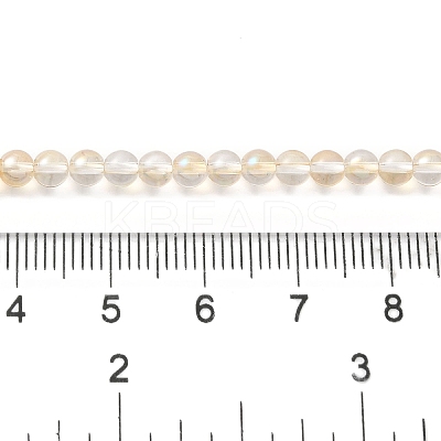 Transparent Electroplate Glass Beads Strands GLAA-T032-T4mm-C11-1
