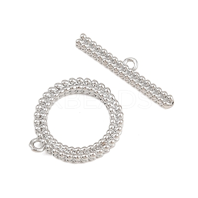 Brass Toggle Clasps KK-G548-30P-1