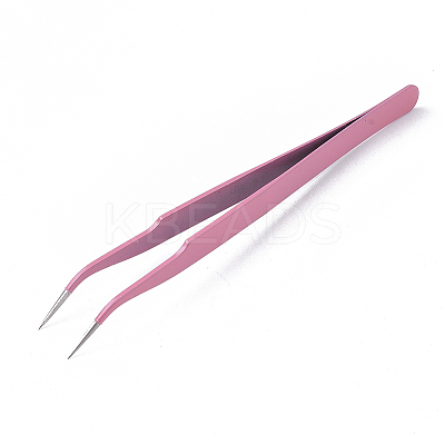 Spray Painted 201 Stainless Steel Beading Tweezers TOOL-S012-02-1