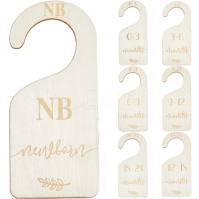 1 Set Wooden Baby Closet Divider WOOD-CP0001-07-1