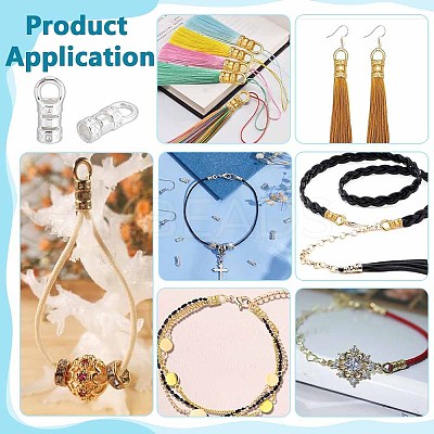 50Pcs Brass Cord Ends KK-PH0012-88A-1