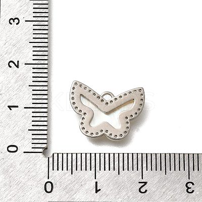 Brass Micro Pave Cubic Zirconia Pendants KK-Q035-05P-1