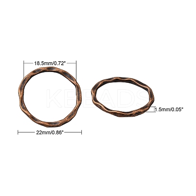 Tibetan Style Linking Rings LS-PALLOY-A017-R-FF-1
