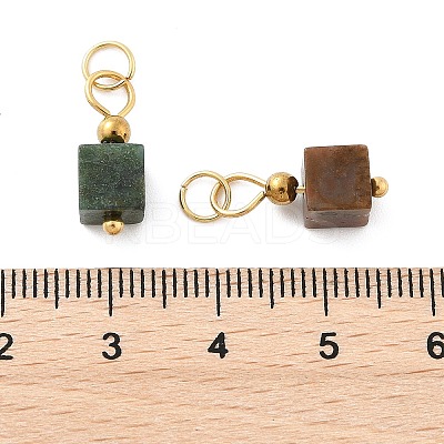 Natural Indian Agate Pendants STAS-Z129-01G-01-1