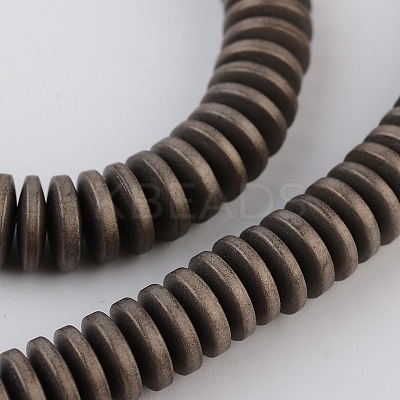 Electroplate Non-magnetic Synthetic Hematite Beads Strands X-G-L436-04B-1