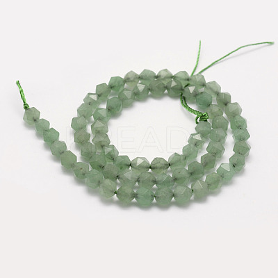 Natural Green Aventurine Beads Strands G-F523-02-6mm-1