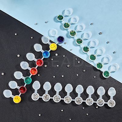 Plastic Empty Paint Cups with Lids DIY-PH0027-11-1