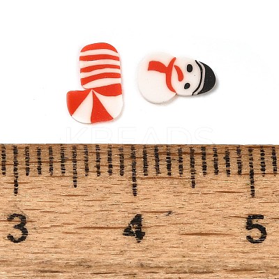 Christmas Theme Handmade Polymer Clay Cabochons CLAY-Q004-24A-1