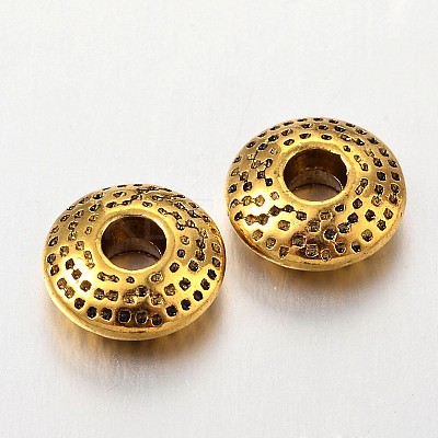 Tibetan Style Alloy Spacer Beads TIBEB-R011-AG-LF-1