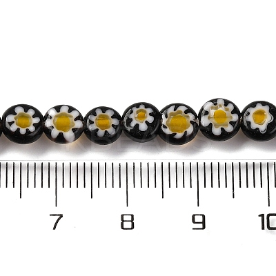 Handmade Millefiori Lampwork Beads Strands LAMP-G164-11I-1