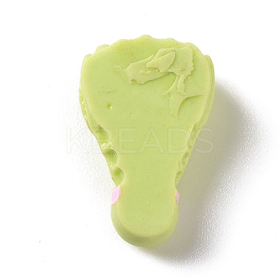 Opaque Resin Accessories Ornaments Resin Badminton Cabochons RESI-B013-02-1
