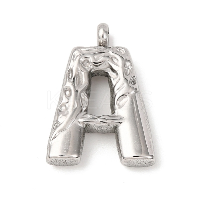 26Pcs 304 Stainless Steel Alphabet Pendants STAS-Z170-01P-1