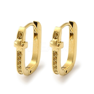304 Stainless Steel Hoop Earring Findings STAS-G317-04G-1