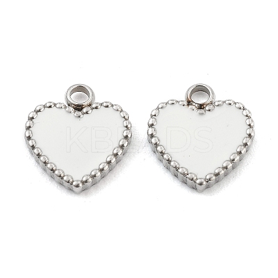 Fashion 304 Stainless Steel Enamel Pendants STAS-Z009-08P-1