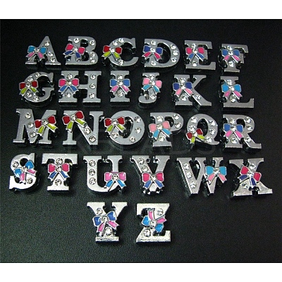 Zinc Alloy Slide Charms ALRI-WH0006-02P-1