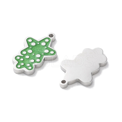 304 Stainless Steel Enamel Pendants STAS-M102-26P-1