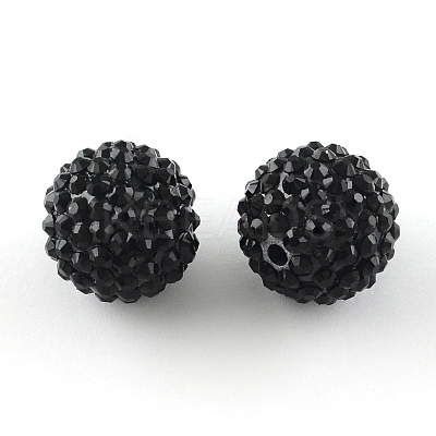 Resin Rhinestone Beads RESI-S315-10x12-01-1