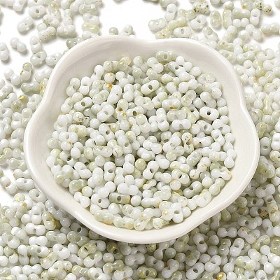 Two Tone Baking Paint Glass Seed Beads SEED-F005-01A-10-1