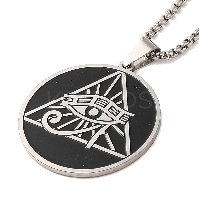 Non-Tarnish 201 Stainless Steel Pendant Necklaces LS-NJEW-K260-02P-1